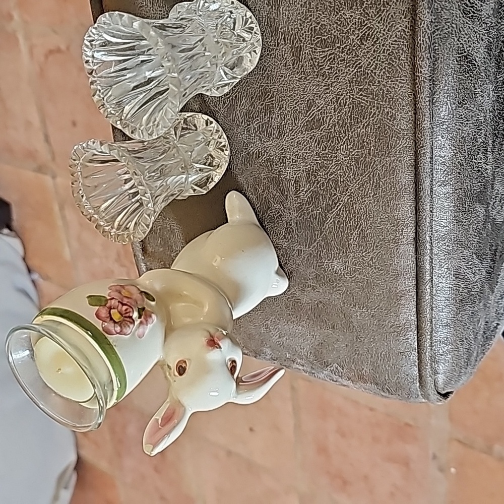 Bunny candle holde set of 3